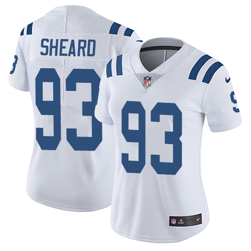 Indianapolis Colts #93 Limited Jabaal Sheard White Nike NFL Road Women Vapor Untouchable jerseys